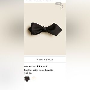 Black Satin Bow Tie and Pocket Square